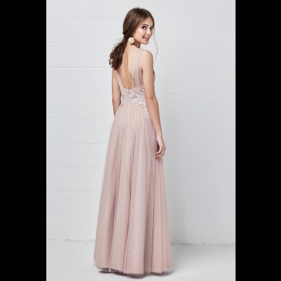 Watters Harlynn Bridesmaid Dress, Eggplant/Purple - Picture 2 of 7